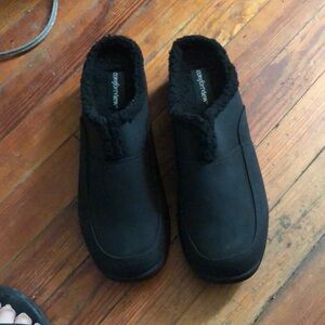 Comfortview slipp clogs inside material for warmf Size 10 W color black